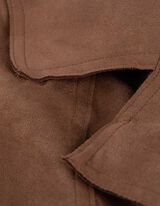 Lietpaltis - Mink&scaron;ta medžiaga - rudas