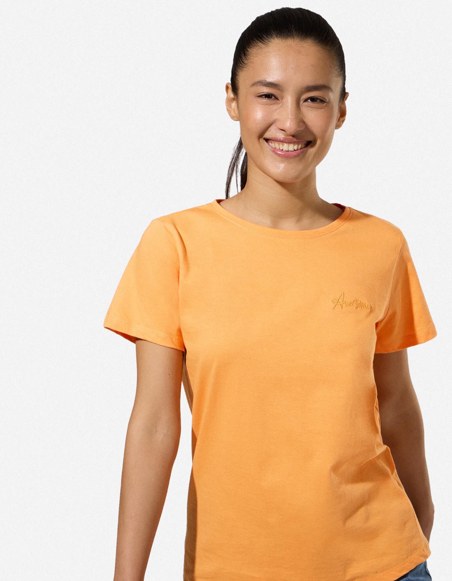 T-shirt - Borduursels - Oranje