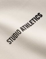 Sweatshirt - Contrasterende inzetten - wit