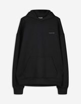 Felpa con cappuccio - Oversized Fit - nero