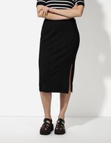 Gonna a maglia - Lunghezza al polpaccio - nero