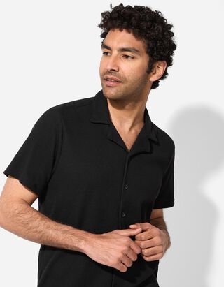 Hemd - einfarbig - schwarz