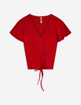 Maglia - Volant - rosso
