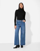 Majica dolg rokav - Vsebnost modala - crna