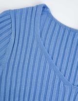 Pletena haljina - LENZING™ ECOVERO™ - plava