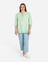 Blusa - Pizzo traforato - verde