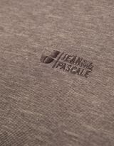 Longsleeve - Dubbellaagse look - donkerbruin