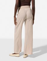 Hose - Bindeg&uuml;rtel - Beige