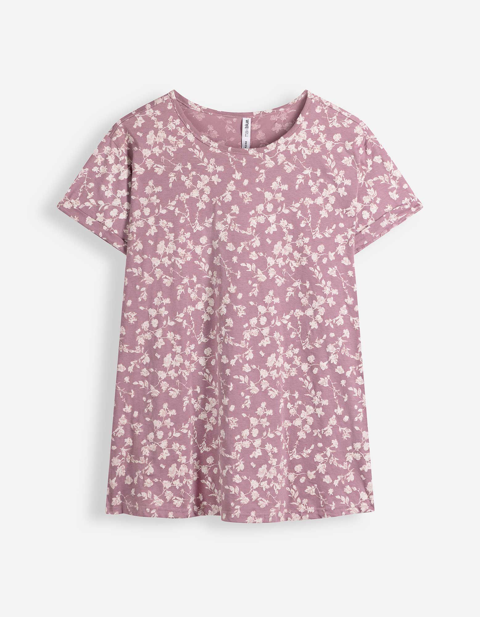 T-Shirt - Allover-Muster - Rosa