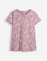 T-Shirt - Allover-Muster - Rosa