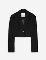 Cropped Blazer - Viskose-Anteil