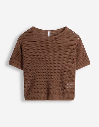 Pullover - Oversized Fit - braun