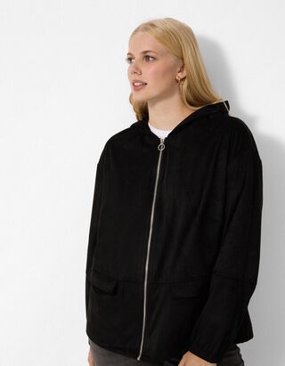 Blouson - Regulierbarer Saum - Schwarz