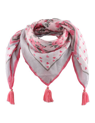 M&auml;dchen Schal mit Herz-Muster