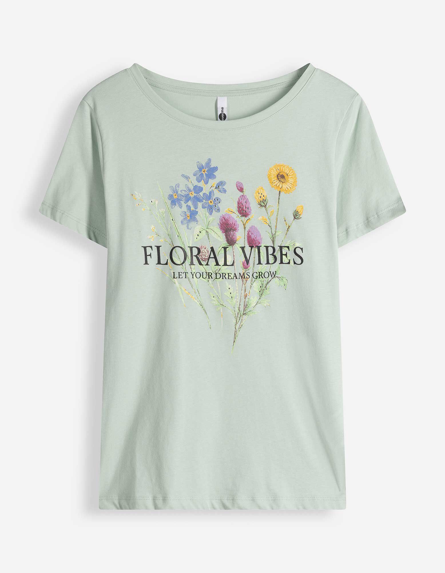 T-Shirt - Frontprint - gr&uuml;n