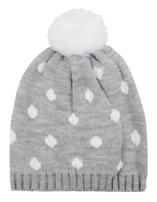M&auml;dchen Pudelm&uuml;tze mit Punktemuster