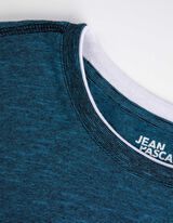 Tričko s dlhými rukávmi - Dvojvrstvový vzhľad - modra