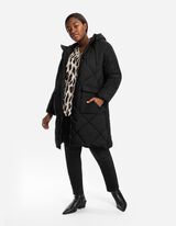 prošiveni kaput - Vodoodbojno - crna