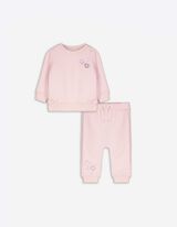 Komplet dukserica i pantalona - vezivanje - roze