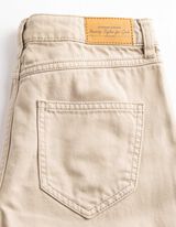 Hose - Used-Look - Beige