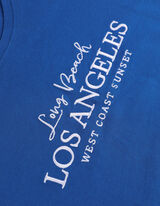 Póló - Hímzésekkel - kék