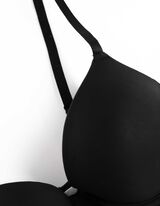 biustonosz pod T-shirt - mikrofibra - czarny