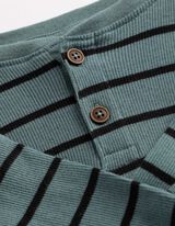 Longsleeve - Knoopsluiting - groen