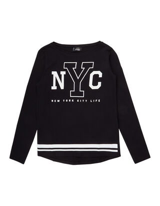 M&auml;dchen Longsleeve mit Foto-Print