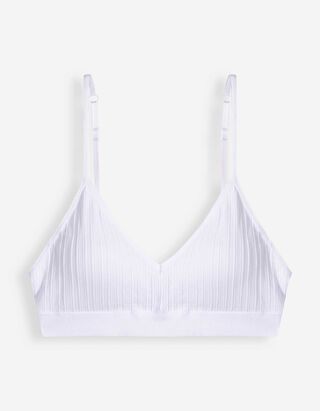 Bustier - &uuml;berwiegend nahtlos - Wei&szlig;