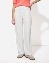 Nohavice - Straight Fit - biely