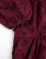 Bluza-haljina - tamno-crvena