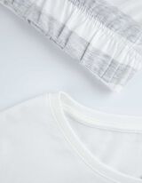 Pižamos komplektas, kurį sudaro mar&scaron;kinėliai ilgomis rankovėmis ir kelnės  - Žemės rie&scaron;utai - bronzos