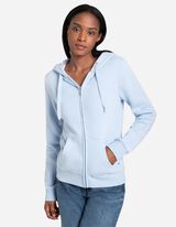 bluza z kapturem - kaptur z troczkiem - jasny niebieski