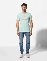T-Shirt - Print - hellblau