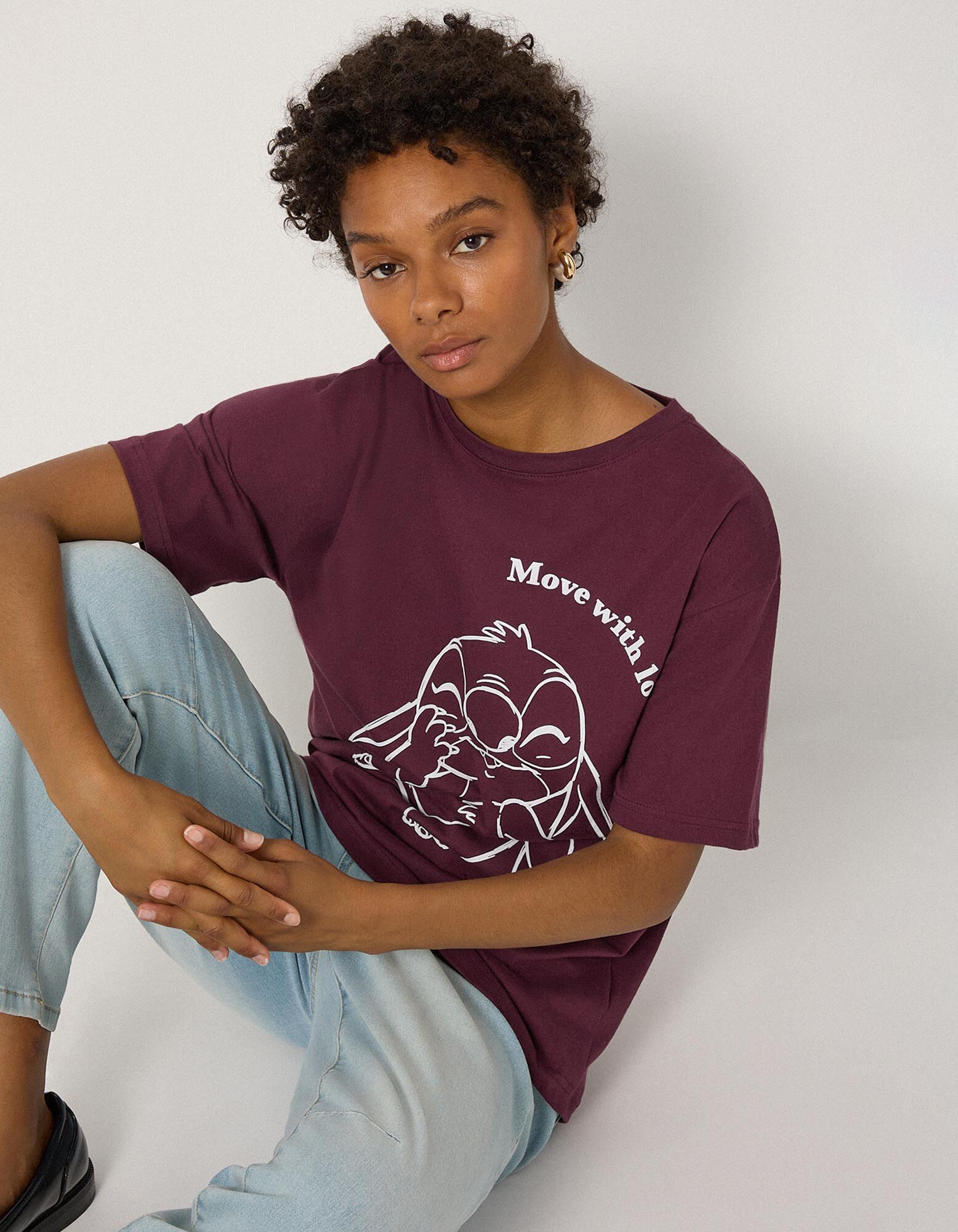 T-Shirt - Lilo & Stitch - Lila