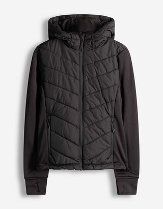 Jachetă - Amestec de materiale - Negru