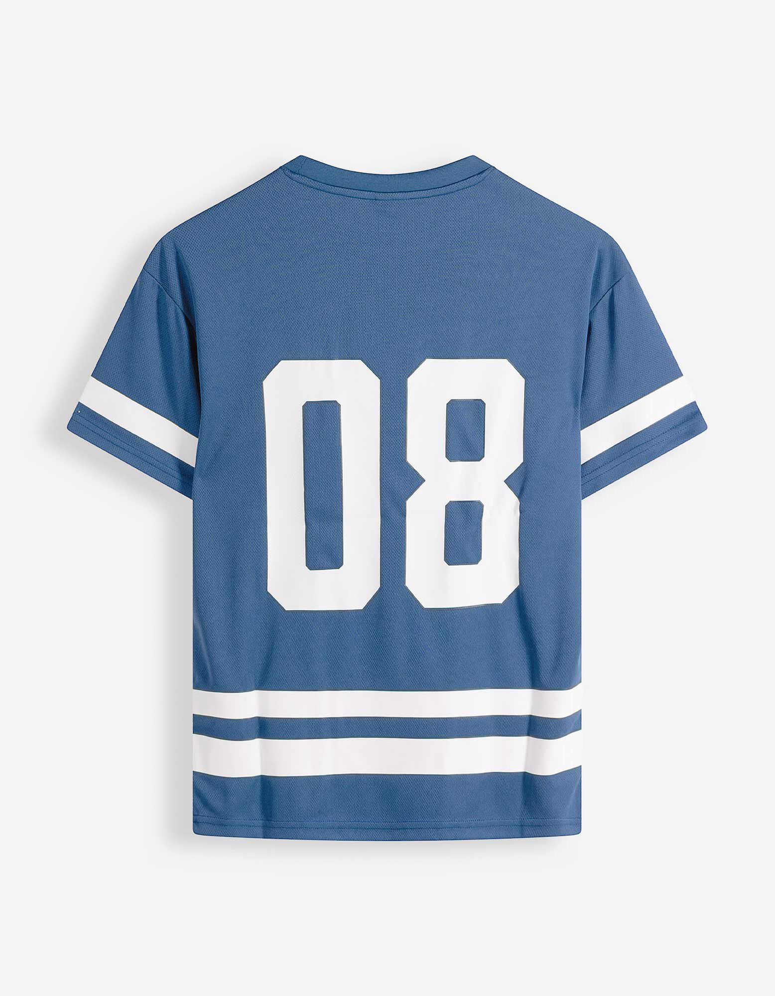 T-Shirt - Mesh - blau