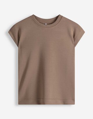 T-Shirt - Modal-Anteil - braun