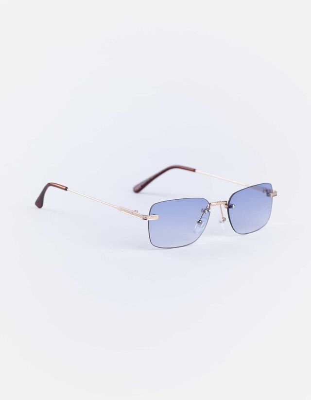 Sonnenbrille - randlos - silberfarben