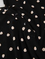 Blouseshirt - Print all-over - zwart