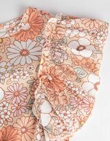 Maglia blusata - Volant - arancione