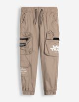 Cargo broek - Effen - Taupe