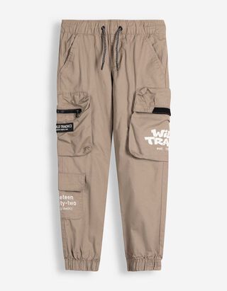 Cargo broek - Effen - Taupe