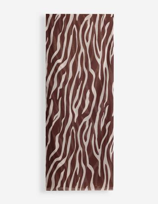 Tuch - Zebramuster - braun