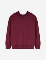 Hoodie - Effen - donkerlila