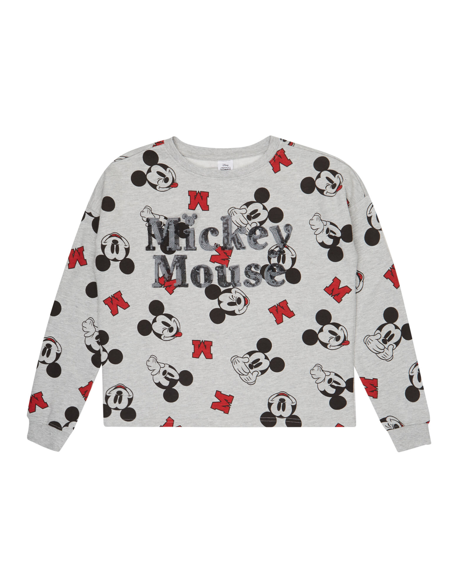 Mädchen Sweatshirt mit Micky Print Takko Fashion Damen Sweatshirt mit Mickey Mouse Print Takko Fashion