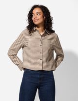 Blúz - Kockás - bézs