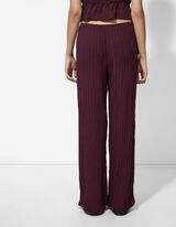 Bő nadrág - Viszkózkeverék - sotetlila