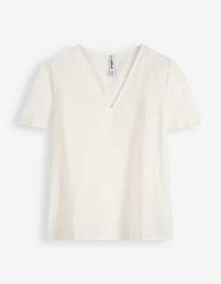 Maglia blusata - Tinta unita - bianco