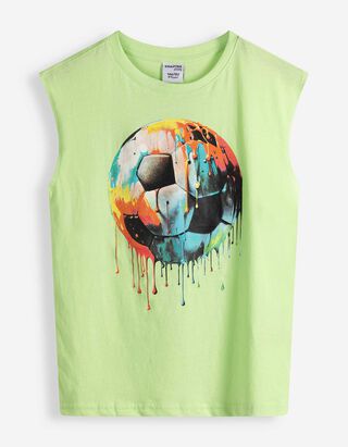 Tanktop - Frontprint - T&uuml;rkis